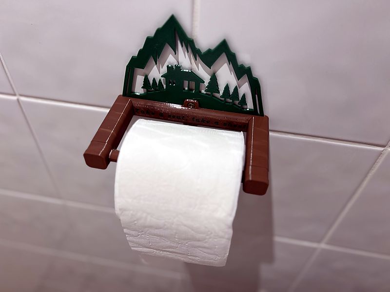 Porte-papier toilette « montagne »