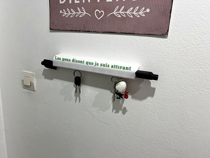 Porte-clés mural magnétique